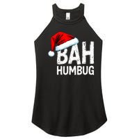 Vintage Bah Humbug Christmas Santa Funny Xmas Party Women's Perfect Tri Rocker Tank