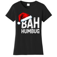 Vintage Bah Humbug Christmas Santa Funny Xmas Party Women's T-Shirt