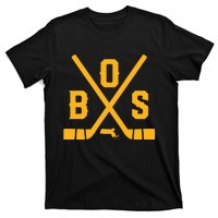 Vintage Boston Hockey Sticks State Outline T-Shirt