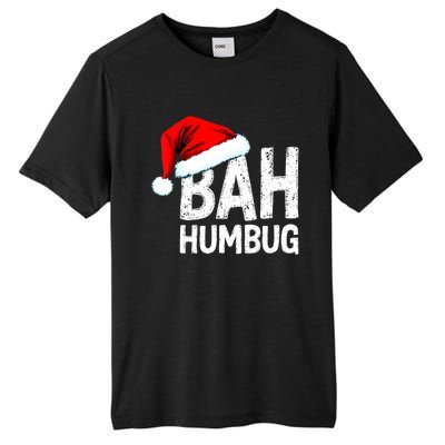 Vintage Bah Humbug Christmas Santa Funny Xmas Party Tall Fusion ChromaSoft Performance T-Shirt