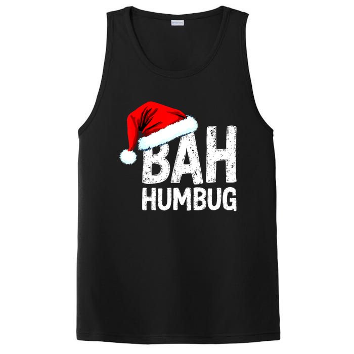 Vintage Bah Humbug Christmas Santa Funny Xmas Party PosiCharge Competitor Tank