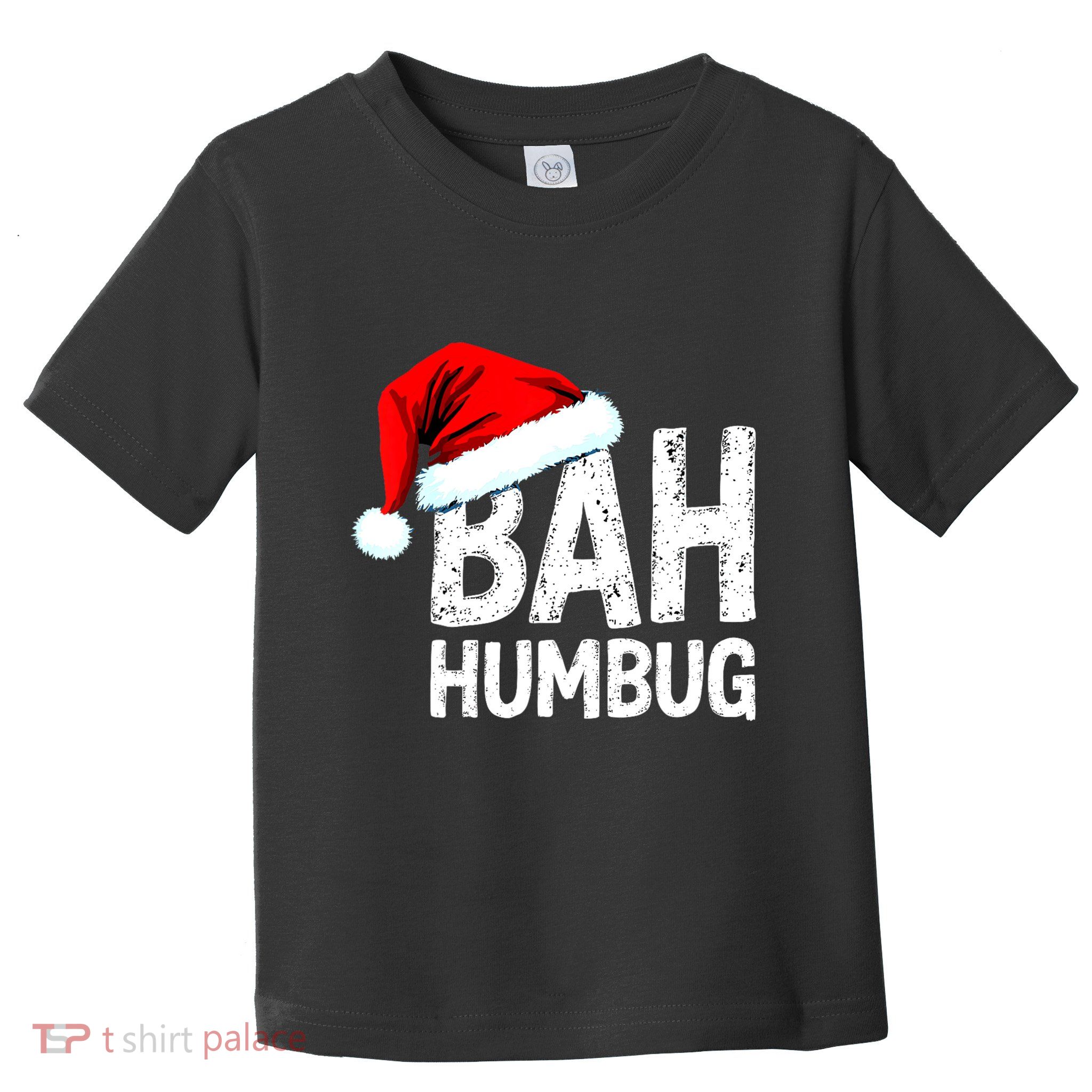 Vintage Bah Humbug Christmas Santa Funny Xmas Party Toddler T-Shirt