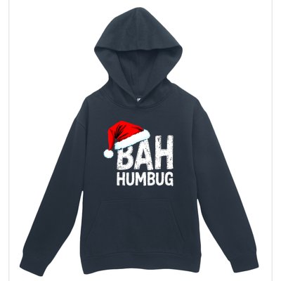 Vintage Bah Humbug Christmas Santa Funny Xmas Party Urban Pullover Hoodie