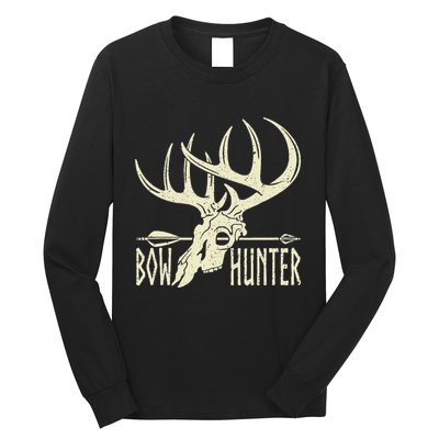 Vintage Bow Hunter American Deer Hunting Archery Long Sleeve Shirt