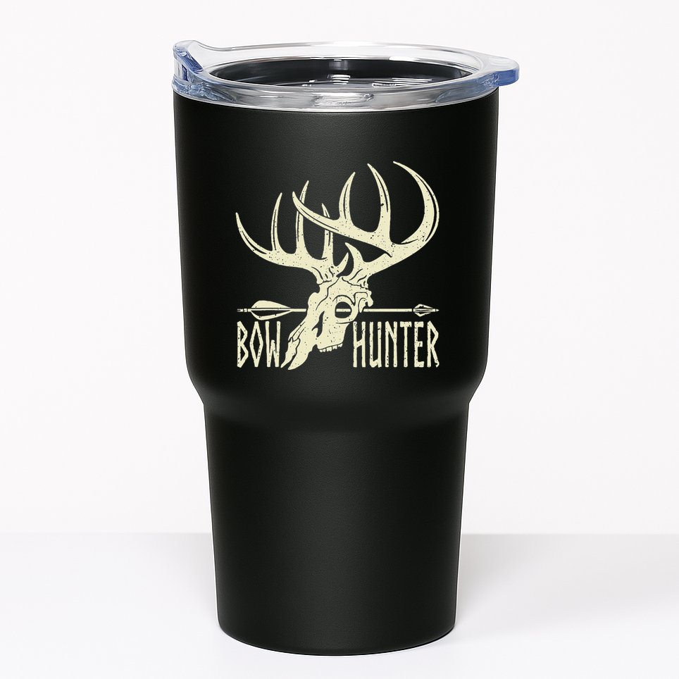 Vintage Bow Hunter American Deer Hunting Archery Tumbler