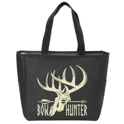 Vintage Bow Hunter American Deer Hunting Archery Zip Tote Bag