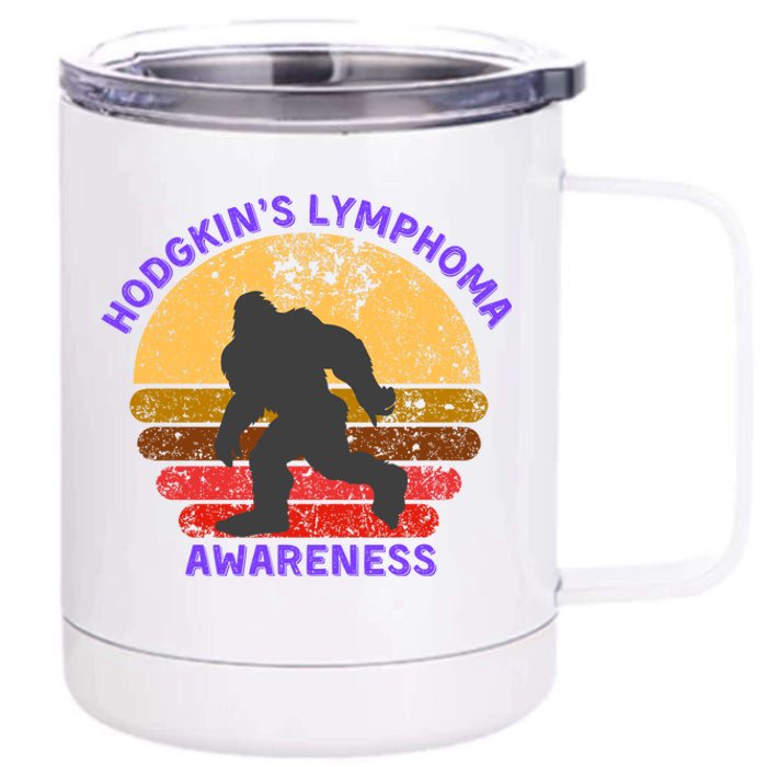 Vintage Bigfoot Hodgkin’s Lymphoma Awareness 12 oz Stainless Steel Tumbler Cup