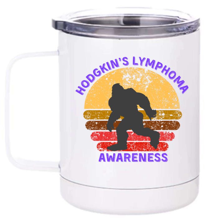 Vintage Bigfoot Hodgkin’s Lymphoma Awareness 12 oz Stainless Steel Tumbler Cup