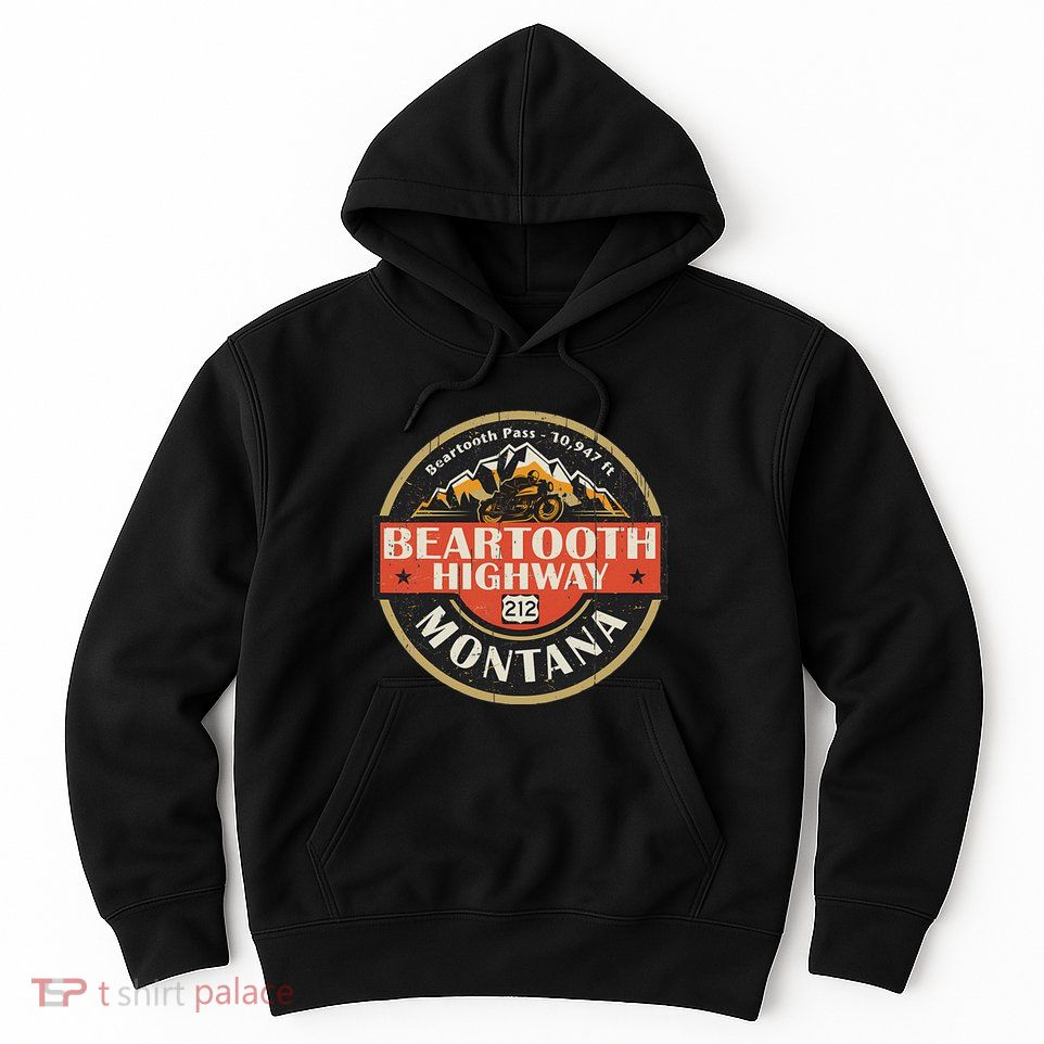 Vintage Beartooth Highway Mountain Hiking Nature Hoodie