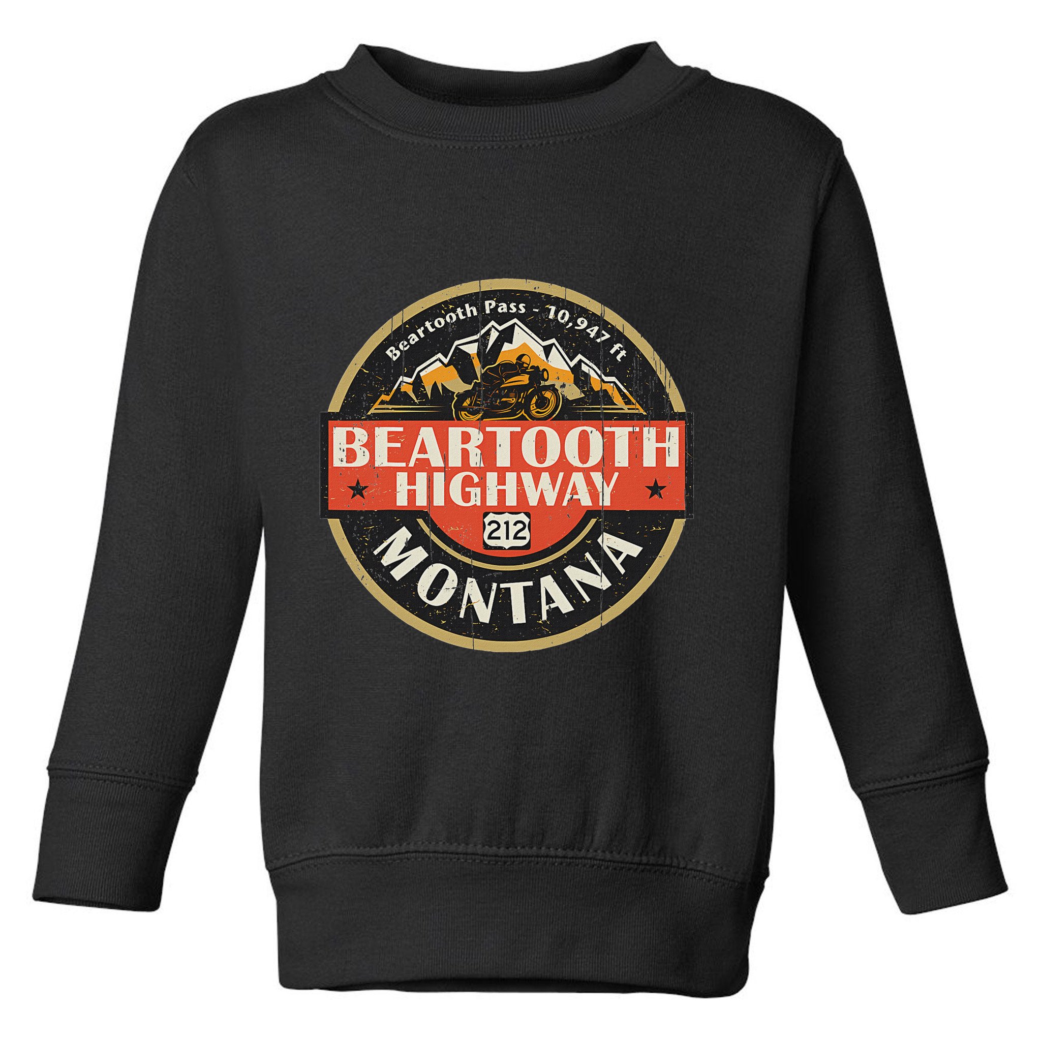 Vintage Beartooth Highway Mountain Hiking Nature Toddler Sweatshirt