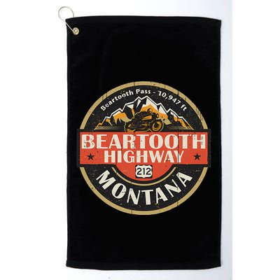 Vintage Beartooth Highway Mountain Hiking Nature Golf Towel