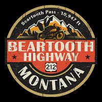 Vintage Beartooth Highway Mountain Hiking Nature Kids T-Shirt