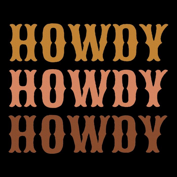 Vintage Brown Howdy Rodeo Western Country Texas Lover Gifts T-Shirt