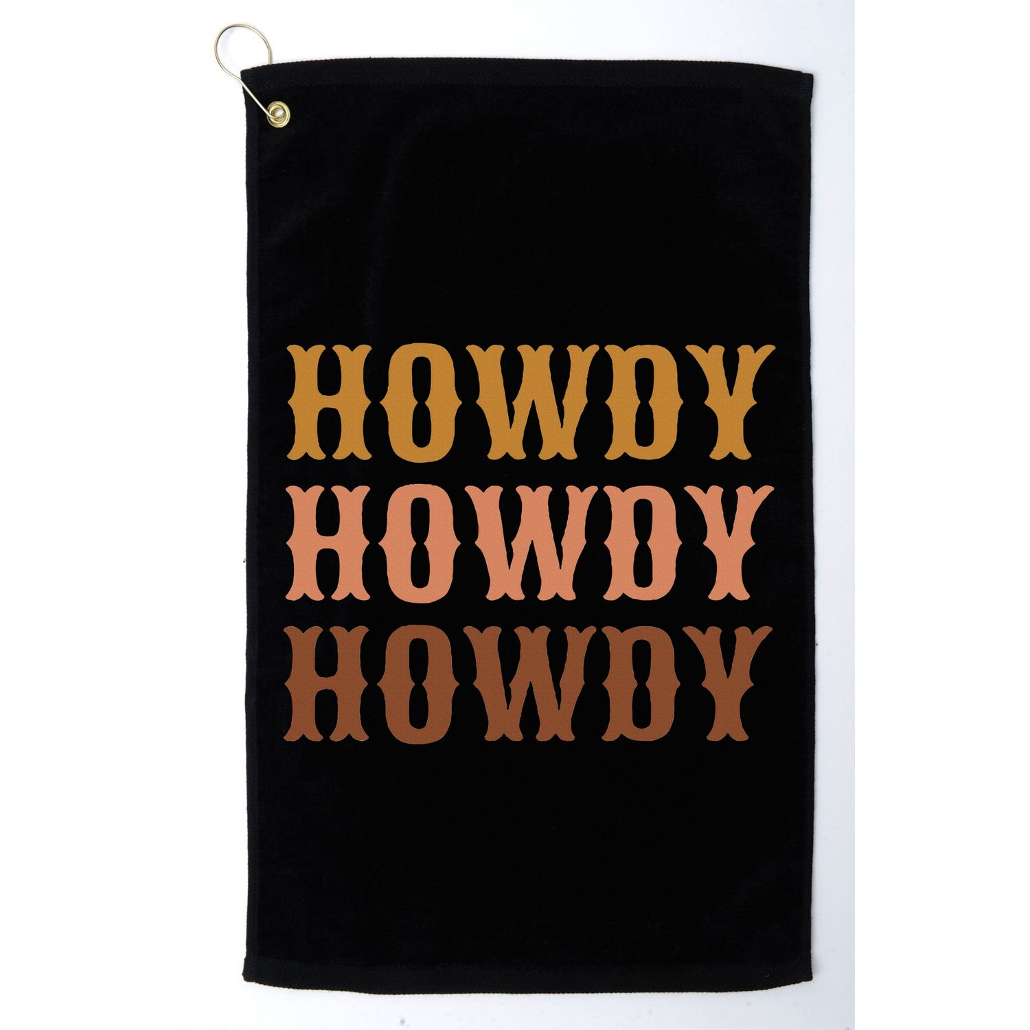 Vintage Brown Howdy Rodeo Western Country Texas Lover Gifts Golf Towel