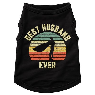Vintage Best Husband Ever Superhero Fun Retro Graphic Doggie Tank