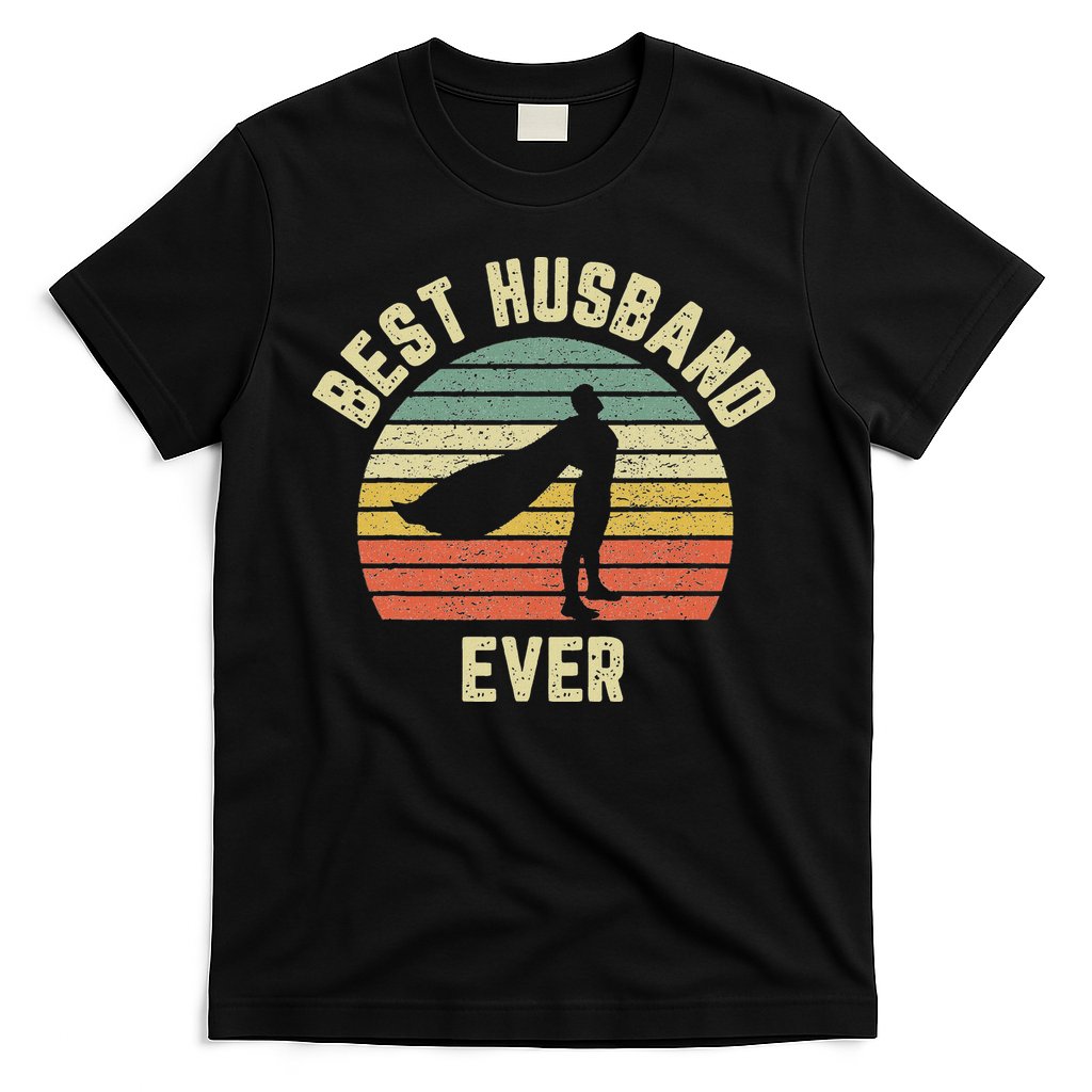 Vintage Best Husband Ever Superhero Fun Retro Graphic T-Shirt