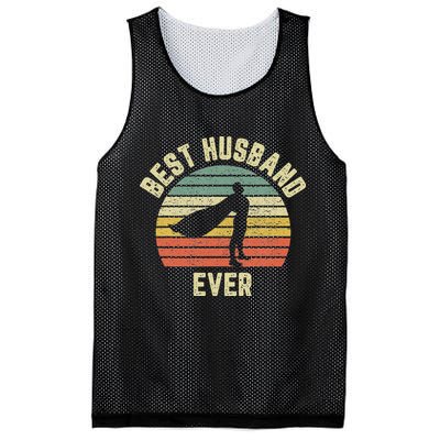 Vintage Best Husband Ever Superhero Fun Retro Graphic Mesh Reversible Basketball Jersey Tank