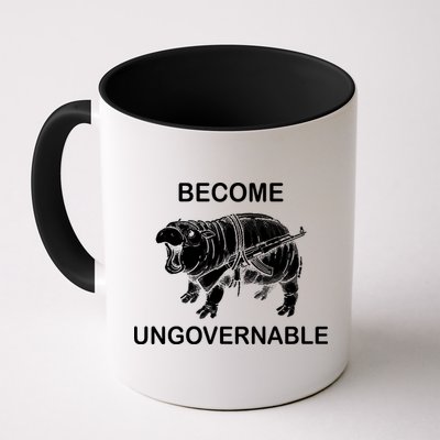 Vintage Become Hippo Ungovernable Baby Moodeng Mug