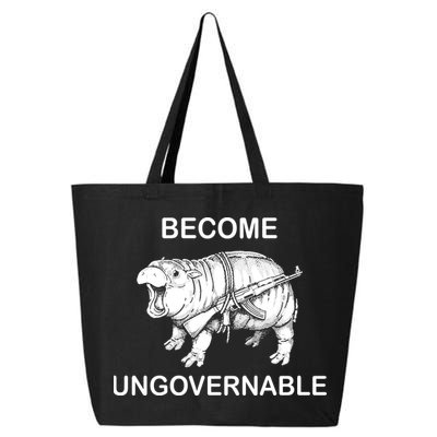 Vintage Become Hippo Ungovernable Baby Moodeng 25L Jumbo Tote