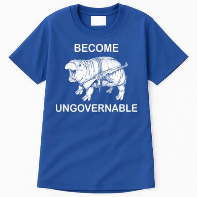 Vintage Become Hippo Ungovernable Baby Moodeng Tall T-Shirt