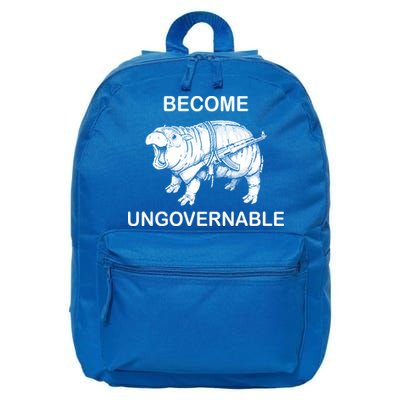 Vintage Become Hippo Ungovernable Baby Moodeng 16 in Basic Backpack