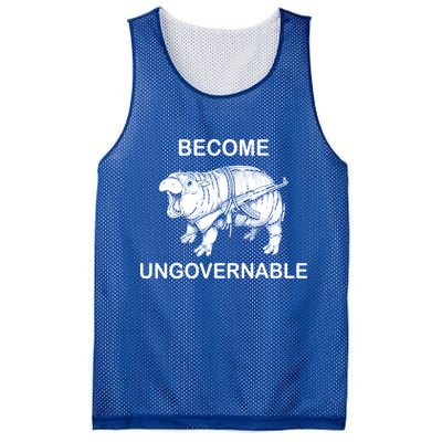 Vintage Become Hippo Ungovernable Baby Moodeng Mesh Reversible Basketball Jersey Tank