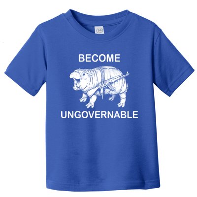 Vintage Become Hippo Ungovernable Baby Moodeng Toddler T-Shirt