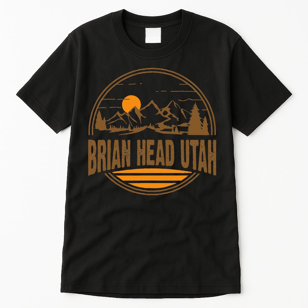 Vintage Brian Head Utah Mountain Hiking Souvenir Tall T-Shirt