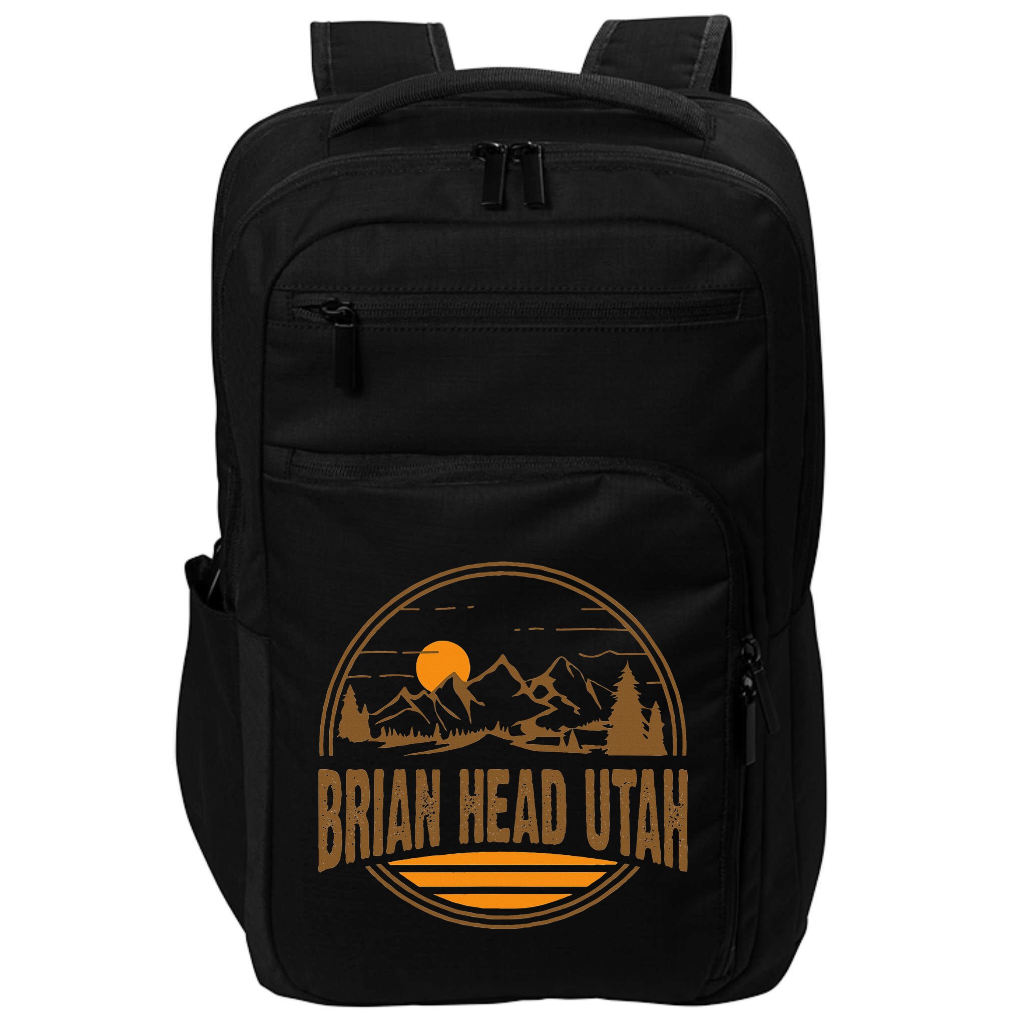 Vintage Brian Head Utah Mountain Hiking Souvenir Impact Tech Backpack