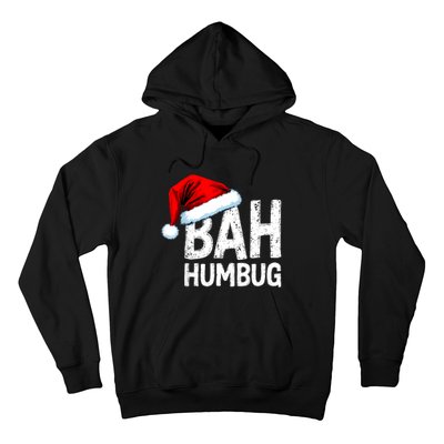 Vintage Bah Humbug Christmas Santa Funny Xmas Party Hoodie