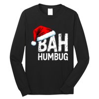 Vintage Bah Humbug Christmas Santa Funny Xmas Party Long Sleeve Shirt