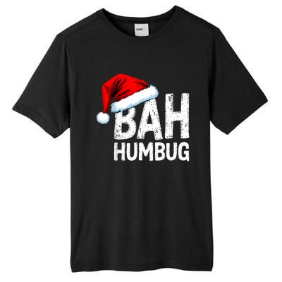 Vintage Bah Humbug Christmas Santa Funny Xmas Party Tall Fusion ChromaSoft Performance T-Shirt