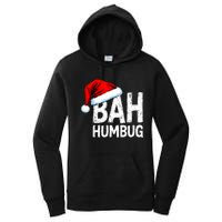 Vintage Bah Humbug Christmas Santa Funny Xmas Party Women's Pullover Hoodie