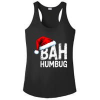 Vintage Bah Humbug Christmas Santa Funny Xmas Party Ladies PosiCharge Competitor Racerback Tank