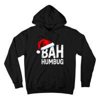 Vintage Bah Humbug Christmas Santa Funny Xmas Party Tall Hoodie