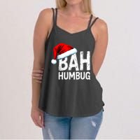 Vintage Bah Humbug Christmas Santa Funny Xmas Party Women's Strappy Tank