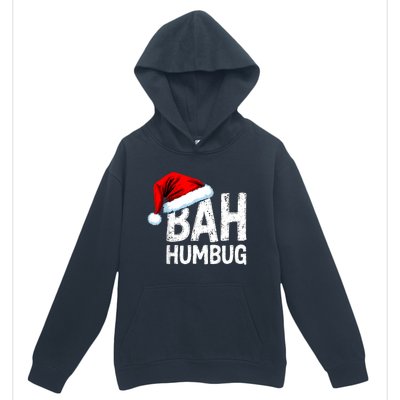 Vintage Bah Humbug Christmas Santa Funny Xmas Party Urban Pullover Hoodie