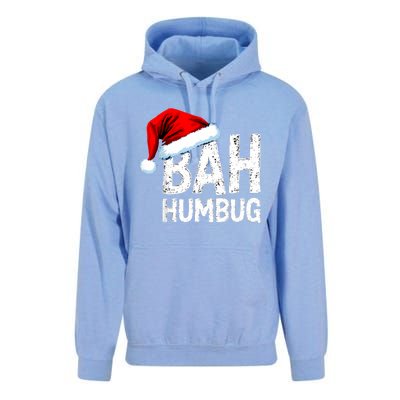 Vintage Bah Humbug Christmas Santa Funny Xmas Party Unisex Surf Hoodie