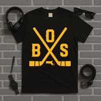 Vintage Boston Hockey Sticks State Outline T-Shirt