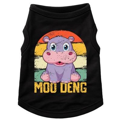 Vintage Baby Hippo Moo Deng Funny Baby Pygmy Moo Deng Doggie Tank