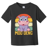 Vintage Baby Hippo Moo Deng Funny Baby Pygmy Moo Deng Toddler T-Shirt