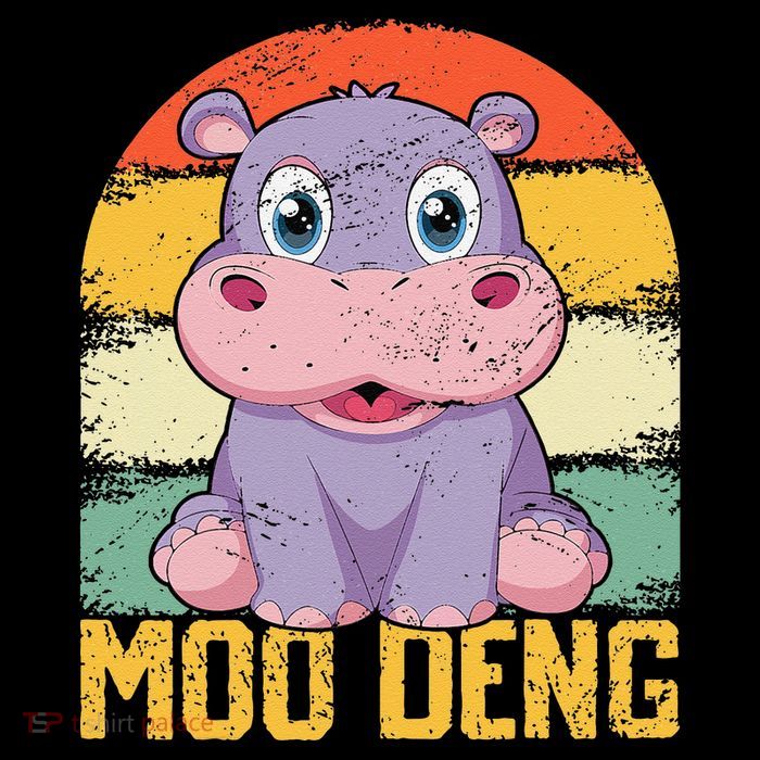 Vintage Baby Hippo Moo Deng Funny Baby Pygmy Moo Deng Visor