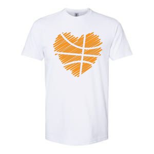 Valentine Basketball Heart Basketball Softstyle CVC T-Shirt