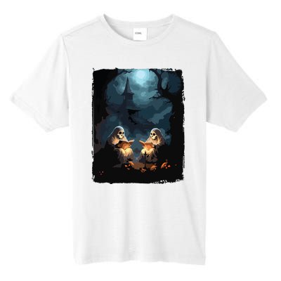 Vintage Boo Halloween Camping Reading Teacher Books Ghost Tall Fusion ChromaSoft Performance T-Shirt