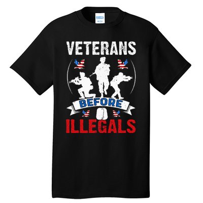 Veterans Before Illegal 4th Of July USA Soldier American Tall T-Shirt