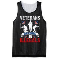 Veterans Before Illegal 4th Of July USA Soldier American Mesh Reversible Basketball Jersey Tank