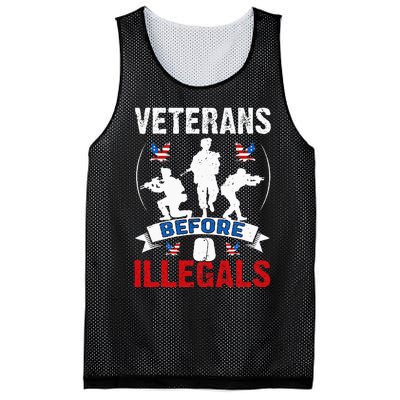 Veterans Before Illegal 4th Of July USA Soldier American Mesh Reversible Basketball Jersey Tank