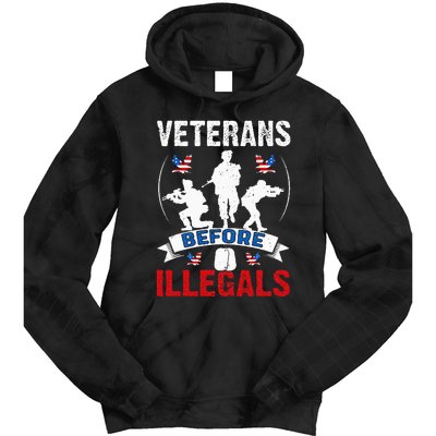 Veterans Before Illegal 4th Of July USA Soldier American Tie Dye Hoodie