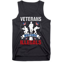 Veterans Before Illegal 4th Of July USA Soldier American Tank Top