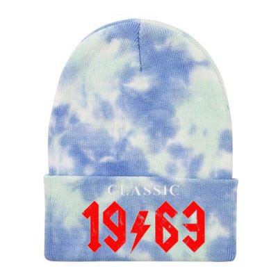 Vintage Born In 1963 Classic Birthday Tie Dye 12in Knit Beanie